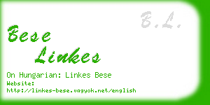 bese linkes business card